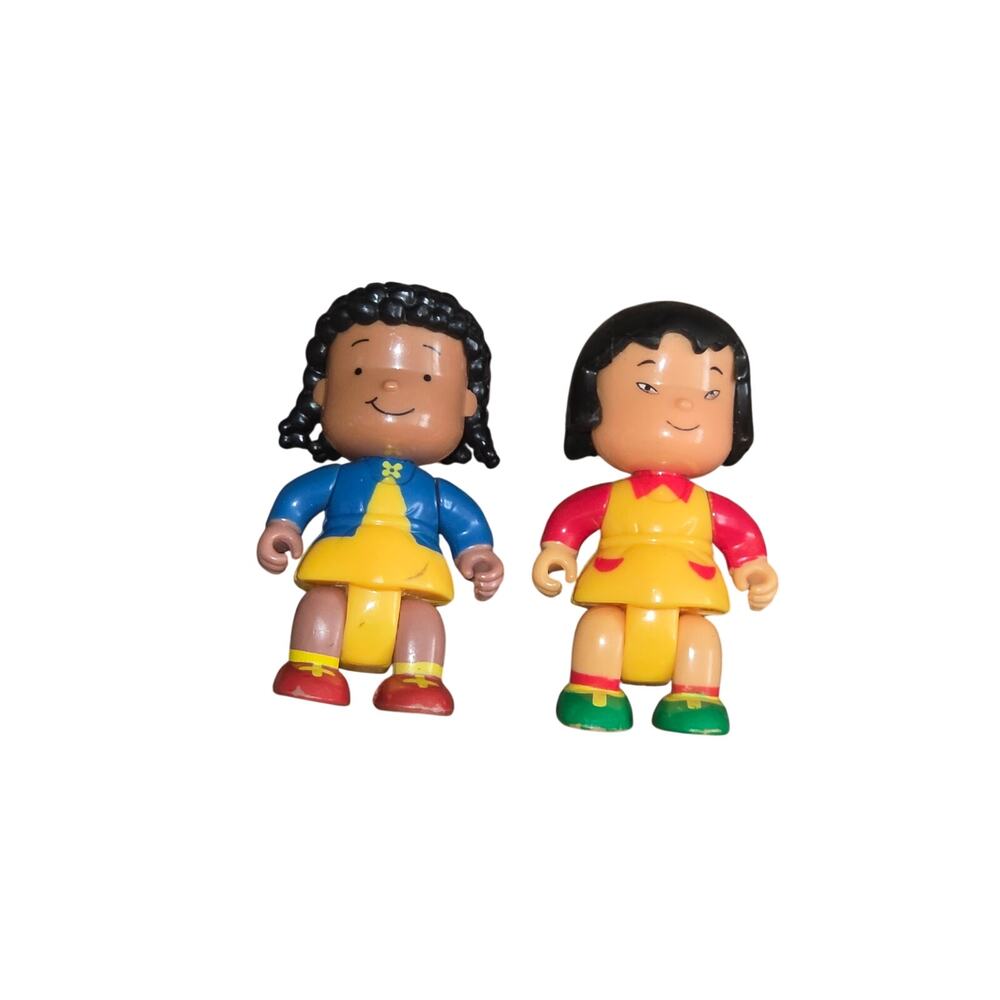 PBS Kids Caillou and Friends Clementine 2.5" Poseable Action Figure lot of 2